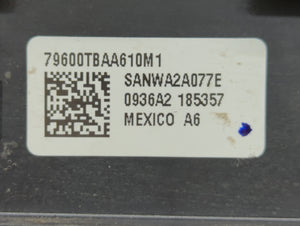 2016-2018 Honda Civic Climate Control Module Temperature AC/Heater Replacement P/N:79600TGGA610M1 79600-TBA-C410-M1 Fits OEM Used Auto Parts