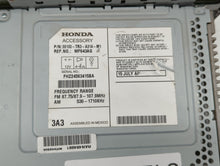 2014-2015 Honda Civic Radio AM FM Cd Player Receiver Replacement P/N:78260-TR3-A020-M1 39100-TR3-A314-M1 Fits 2014 2015 OEM Used Auto Parts