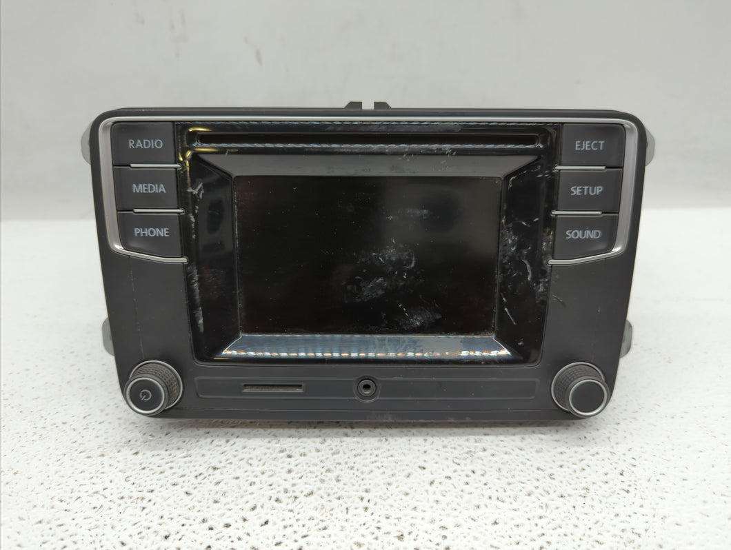 2016-2017 Volkswagen Jetta Radio AM FM Cd Player Receiver Replacement P/N:561 035 150 A 5C0 035 200 Fits 2016 2017 OEM Used Auto Parts