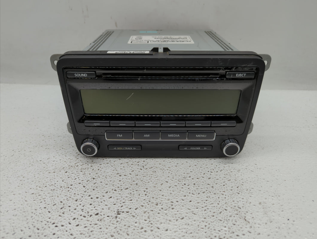 2011-2014 Volkswagen Jetta Radio AM FM Cd Player Receiver Replacement P/N:1K0 035 164 F 1K0035164D Fits OEM Used Auto Parts