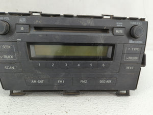 2010-2011 Toyota Prius Radio AM FM Cd Player Receiver Replacement P/N:84567687 86120-47290 Fits 2010 2011 OEM Used Auto Parts