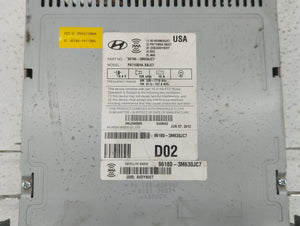 2011-2012 Hyundai Genesis Radio AM FM Cd Player Receiver Replacement P/N:96180-3M630JC 96580-3M500 Fits 2011 2012 OEM Used Auto Parts