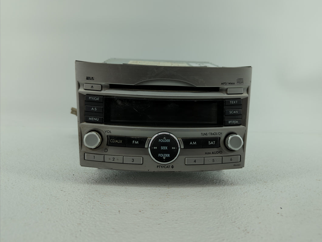 2010-2012 Subaru Legacy Radio AM FM Cd Player Receiver Replacement P/N:86201AJ62A 86201AJ64A Fits 2010 2011 2012 OEM Used Auto Parts