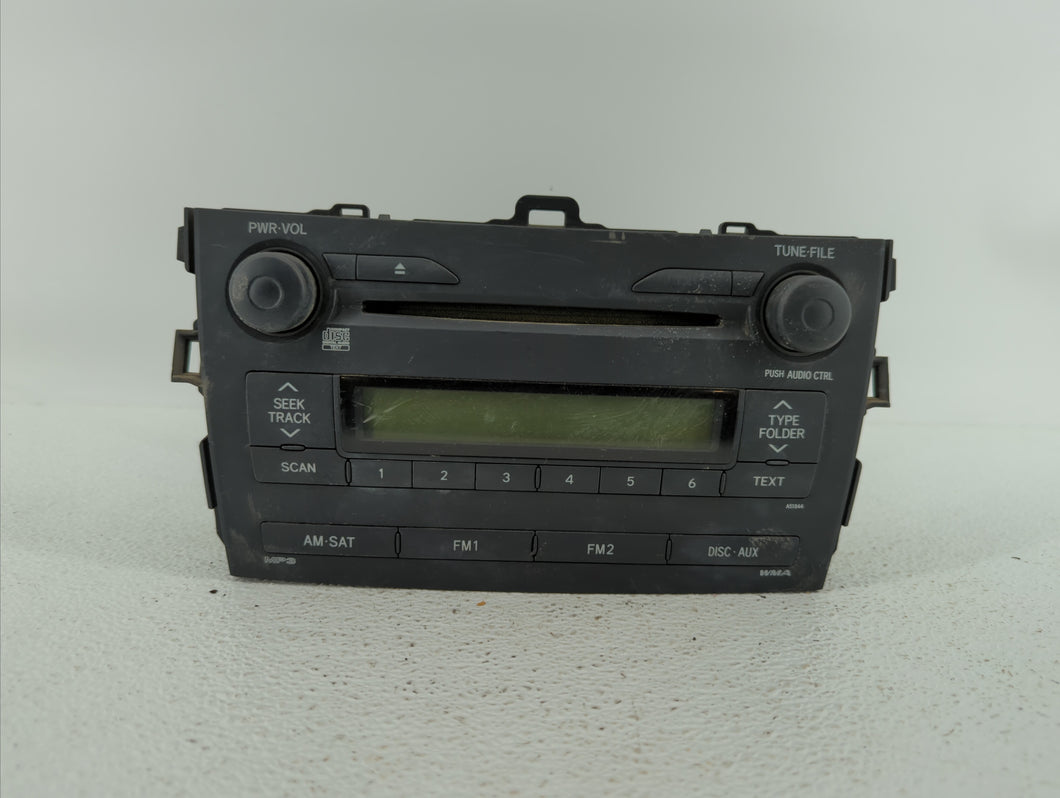 2009 Toyota Corolla Radio AM FM Cd Player Receiver Replacement P/N:86120-02750 Fits OEM Used Auto Parts