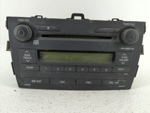 2009 Toyota Corolla Radio AM FM Cd Player Receiver Replacement P/N:86120-02750 Fits OEM Used Auto Parts