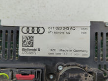 2009-2012 Audi A4 Climate Control Module Temperature AC/Heater Replacement P/N:8T1 820 043 AK 8T1 820 043 AL Fits OEM Used Auto Parts