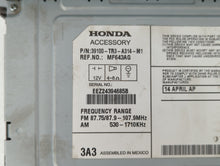 2013-2015 Honda Civic Radio AM FM Cd Player Receiver Replacement P/N:39100-TR3-A314-M1 39100-TS8-L314-M1 Fits 2013 2014 2015 OEM Used Auto Parts