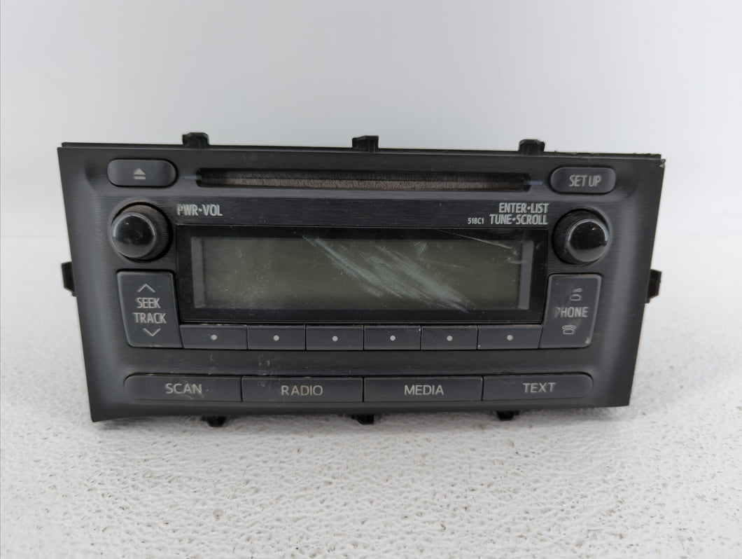 2012-2014 Toyota Prius C Radio AM FM Cd Player Receiver Replacement P/N:86120-52D10 Fits 2012 2013 2014 OEM Used Auto Parts