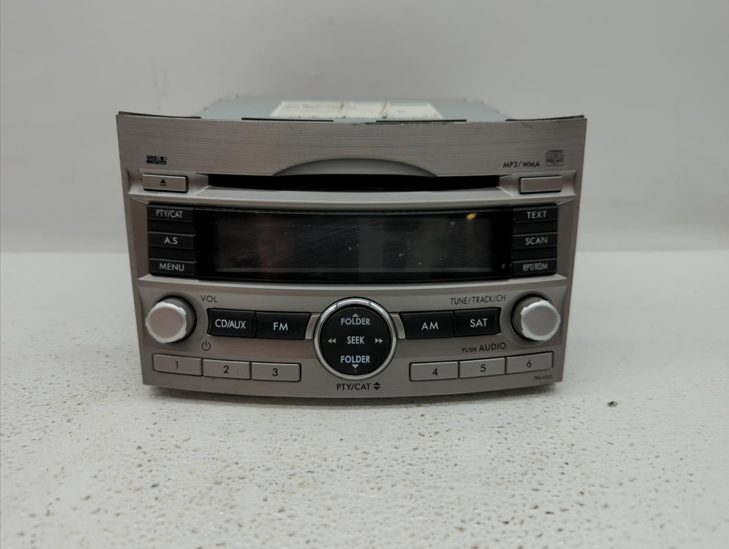 2010-2012 Subaru Legacy Radio AM FM Cd Player Receiver Replacement P/N:86201AJ62A 86201AJ64A Fits 2010 2011 2012 OEM Used Auto Parts