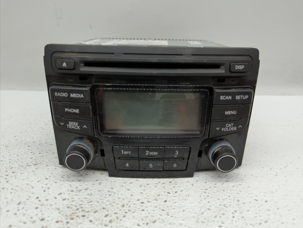 2012-2015 Hyundai Sonata Radio AM FM Cd Player Receiver Replacement P/N:96180-3Q600 96180-3Q700 Fits 2012 2013 2014 2015 OEM Used Auto Parts