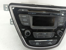 2013 Hyundai Elantra Radio AM FM Cd Player Receiver Replacement P/N:96170-3X165RA5 Fits OEM Used Auto Parts