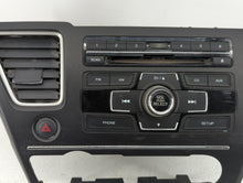 2014-2015 Honda Civic Radio AM FM Cd Player Receiver Replacement P/N:78260-TR3-A020-M1 39100-TR3-A314-M1 Fits 2014 2015 OEM Used Auto Parts