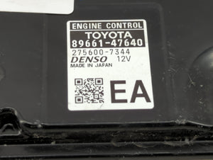 2016 Toyota Prius PCM Engine Computer ECU ECM PCU OEM P/N:89661-47640 Fits OEM Used Auto Parts