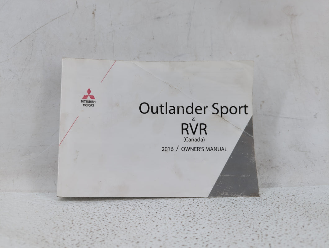 2016 Mitsubishi Rvr Owners Manual Book Guide P/N:9290H128 OEM Used Auto Parts