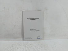 2016 Hyundai Sonata Owners Manual Book Guide OEM Used Auto Parts