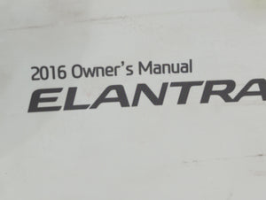 2016 Hyundai Elantra Owners Manual Book Guide OEM Used Auto Parts