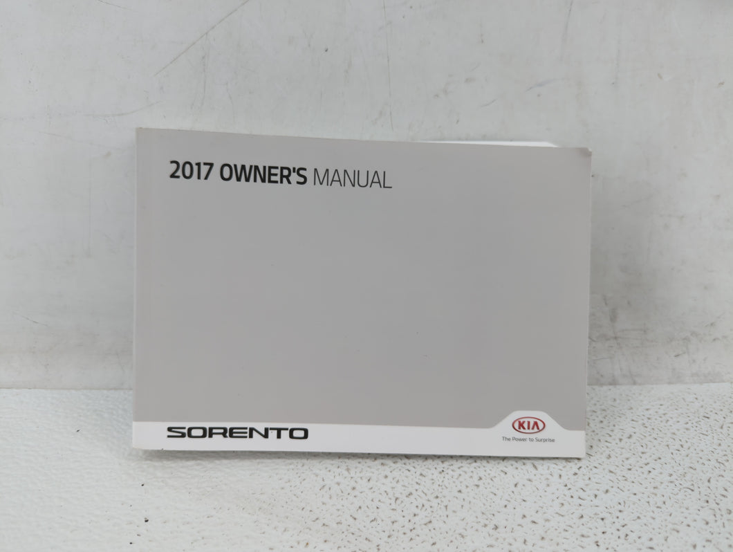 2017 Kia Sorento Owners Manual Book Guide OEM Used Auto Parts