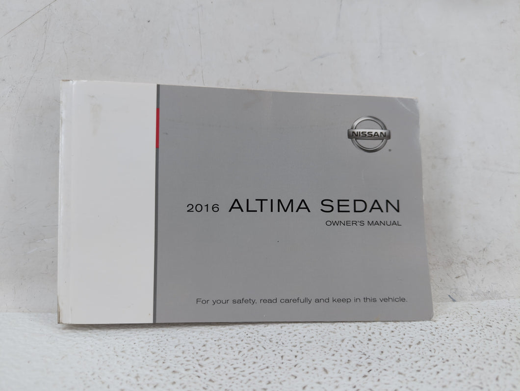 2016 Nissan Altima Owners Manual Book Guide OEM Used Auto Parts