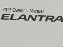 2017 Hyundai Elantra Owners Manual Book Guide OEM Used Auto Parts