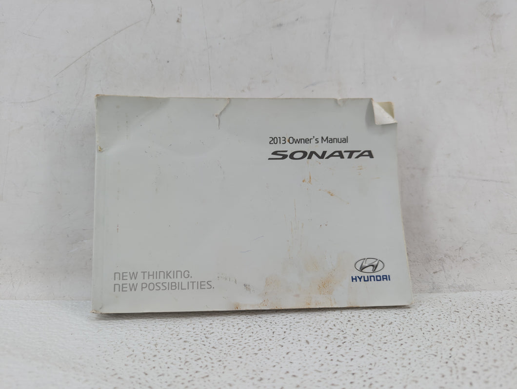 2013 Hyundai Sonata Owners Manual Book Guide OEM Used Auto Parts