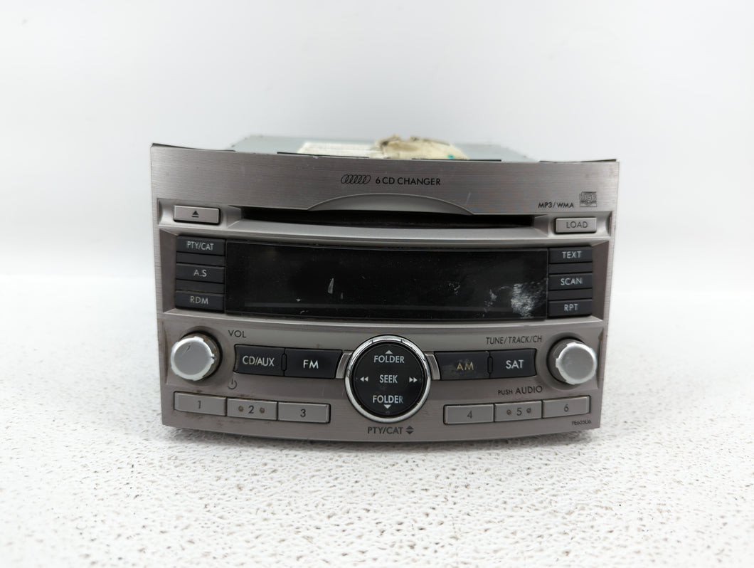 2010-2012 Subaru Legacy Radio AM FM Cd Player Receiver Replacement P/N:86201AJ62A 86201AJ64A Fits 2010 2011 2012 OEM Used Auto Parts