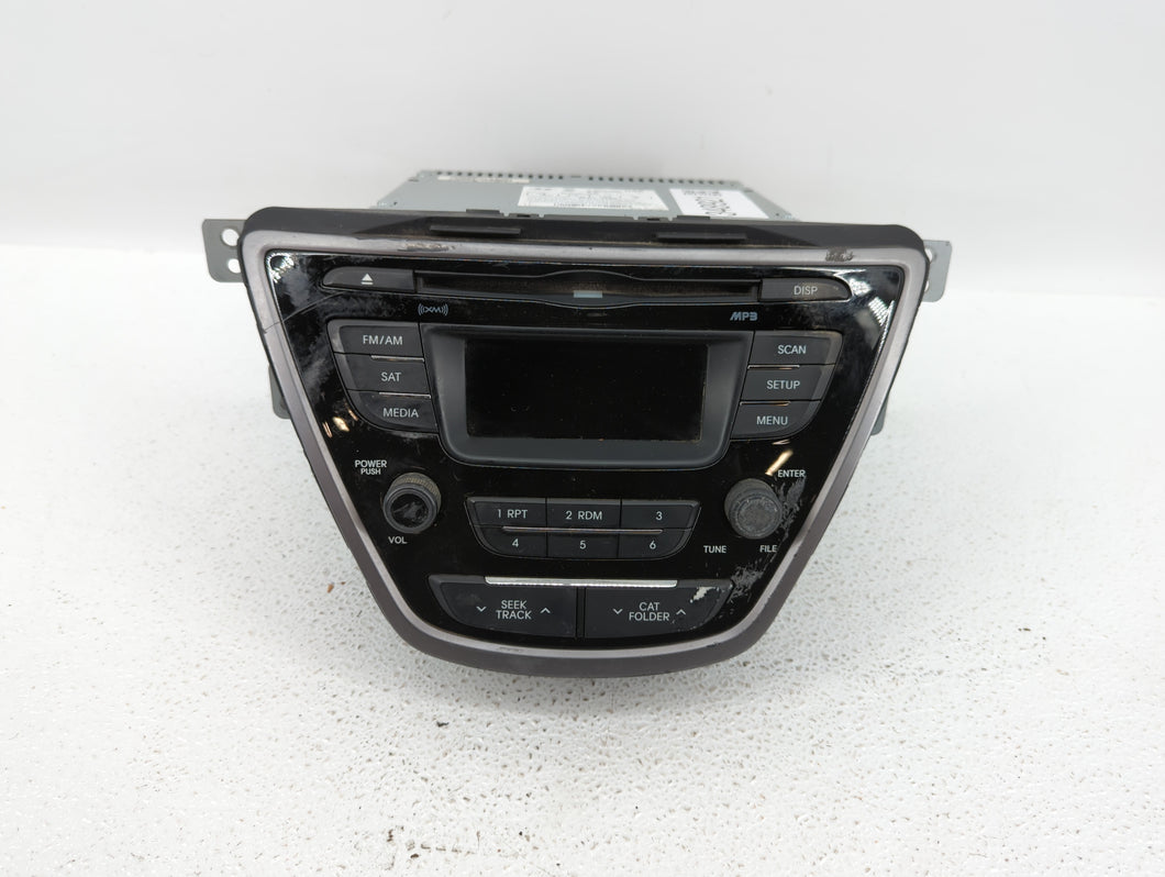 2013 Hyundai Elantra Radio AM FM Cd Player Receiver Replacement P/N:96170-3X155RA5 961703X161BLH Fits OEM Used Auto Parts