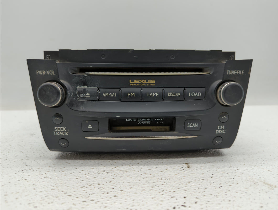 2008-2009 Lexus Gs350 Radio AM FM Cd Player Receiver Replacement P/N:86120-30F90-E0-1 86120-30F90-C0-2 Fits 2008 2009 OEM Used Auto Parts