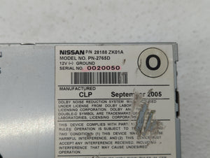 2006 Nissan Maxima Radio AM FM Cd Player Receiver Replacement P/N:28188 ZK01A 28188-ZK01A Fits OEM Used Auto Parts