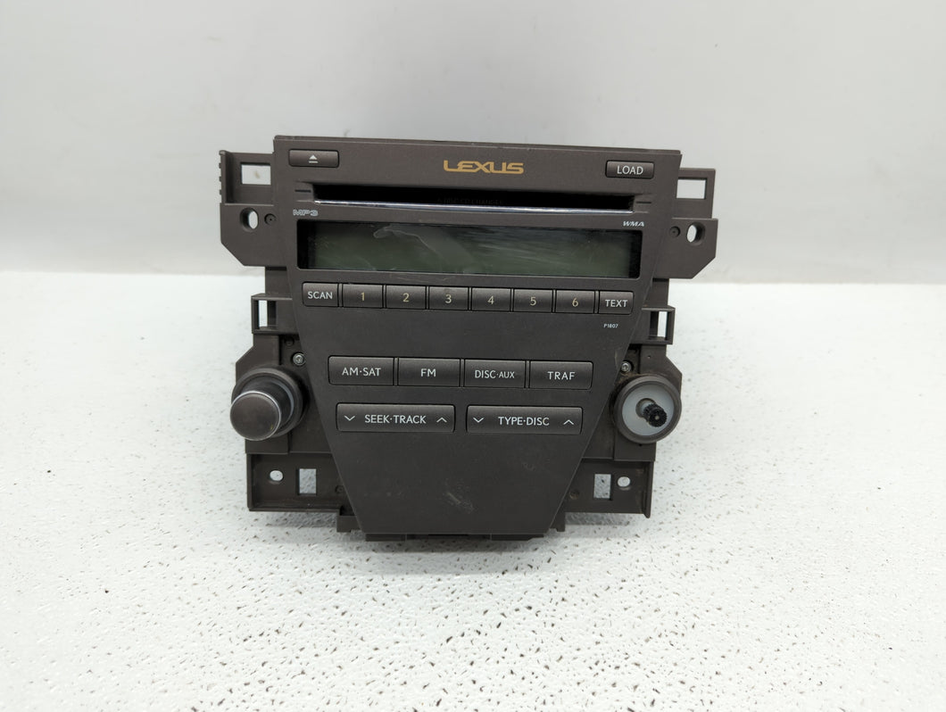 2007-2009 Lexus Es350 Radio AM FM Cd Player Receiver Replacement P/N:86120-33720-1 55900-33C10 Fits 2007 2008 2009 OEM Used Auto Parts