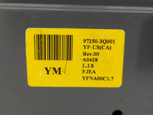 2011 Hyundai Sonata Climate Control Module Temperature AC/Heater Replacement P/N:97250-3Q000 94510-3Q000 Fits OEM Used Auto Parts