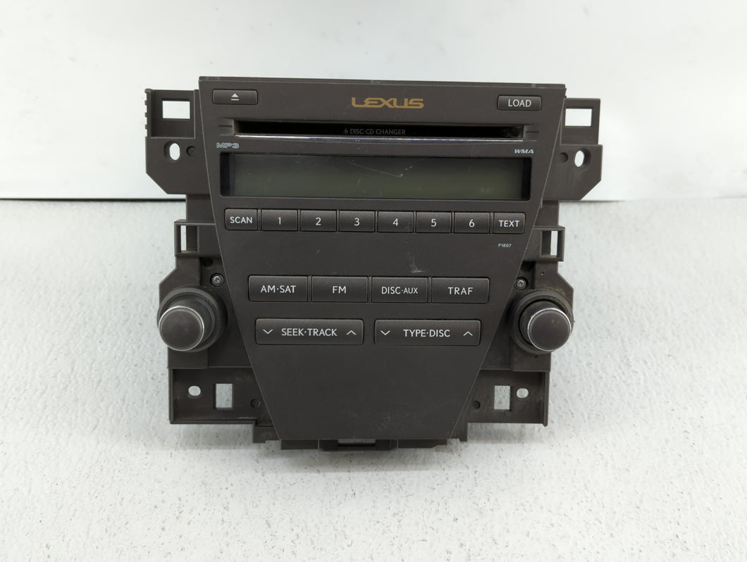 2007-2009 Lexus Es350 Radio AM FM Cd Player Receiver Replacement P/N:86120-33720 55900-33C10 Fits 2007 2008 2009 OEM Used Auto Parts