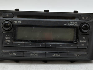 2012-2014 Toyota Prius C Radio AM FM Cd Player Receiver Replacement P/N:86120-52D10 Fits 2012 2013 2014 OEM Used Auto Parts