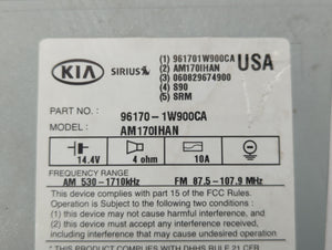 2012-2015 Kia Rio Radio AM FM Cd Player Receiver Replacement P/N:96170-1W950CA 96170-1W900CA Fits 2012 2013 2014 2015 OEM Used Auto Parts