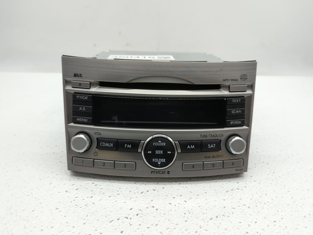 2010-2012 Subaru Legacy Radio AM FM Cd Player Receiver Replacement P/N:86201AJ62A 86201AJ64A Fits 2010 2011 2012 OEM Used Auto Parts