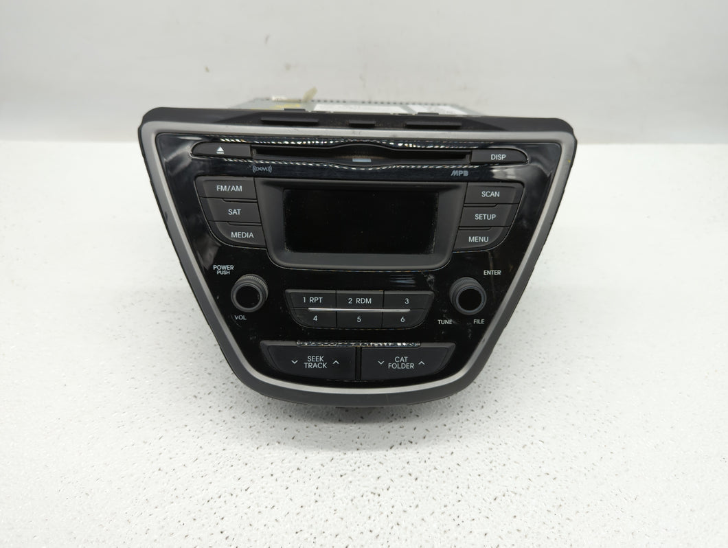 2014-2015 Hyundai Elantra Radio AM FM Cd Player Receiver Replacement P/N:961703X156GU 96180-3X165GU Fits 2014 2015 OEM Used Auto Parts