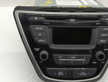 2014-2015 Hyundai Elantra Radio AM FM Cd Player Receiver Replacement P/N:961703X156GU 96180-3X165GU Fits 2014 2015 OEM Used Auto Parts