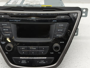 2013 Hyundai Elantra Radio AM FM Cd Player Receiver Replacement P/N:96170-3X165RA5 Fits OEM Used Auto Parts