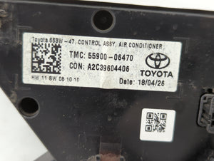 2018 Toyota Camry Climate Control Module Temperature AC/Heater Replacement P/N:55900-06470 Fits OEM Used Auto Parts