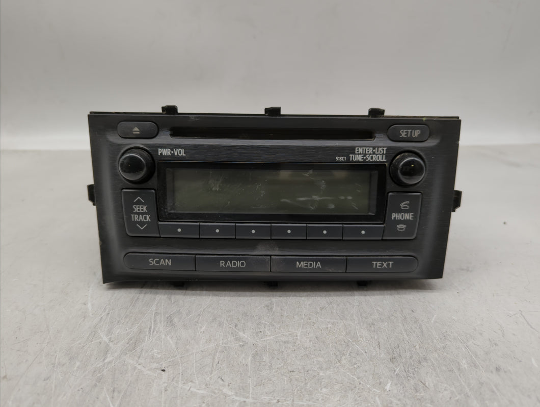 2012-2014 Toyota Prius C Radio AM FM Cd Player Receiver Replacement P/N:86120-52D10 Fits 2012 2013 2014 OEM Used Auto Parts