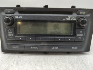 2012-2014 Toyota Prius C Radio AM FM Cd Player Receiver Replacement P/N:86120-52D10 Fits 2012 2013 2014 OEM Used Auto Parts