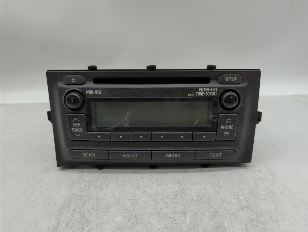 2012-2014 Toyota Prius C Radio AM FM Cd Player Receiver Replacement P/N:86120-52D10 Fits 2012 2013 2014 OEM Used Auto Parts