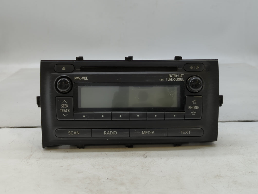 2012-2014 Toyota Prius C Radio AM FM Cd Player Receiver Replacement P/N:86120-52D10 Fits 2012 2013 2014 OEM Used Auto Parts