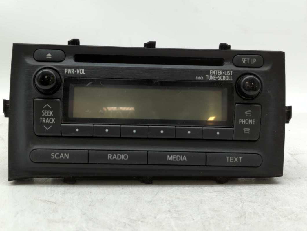 2012-2014 Toyota Prius C Radio AM FM Cd Player Receiver Replacement P/N:86120-52D10 Fits 2012 2013 2014 OEM Used Auto Parts