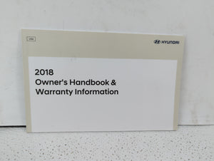 2018 Hyundai Sonata Owners Manual Book Guide OEM Used Auto Parts