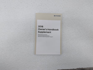 2018 Hyundai Sonata Owners Manual Book Guide OEM Used Auto Parts