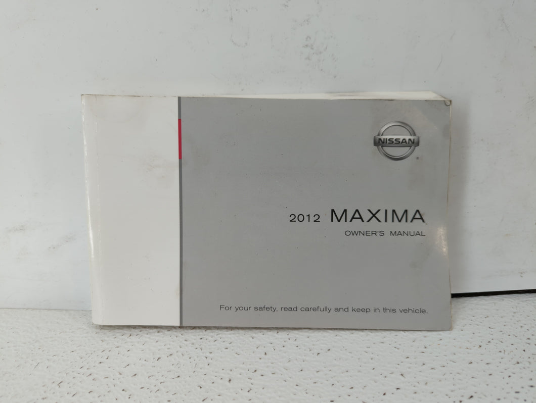 2012 Nissan Maxima Owners Manual Book Guide P/N:OM2E 0A35U0 OEM Used Auto Parts