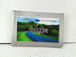 2001 Chevrolet Prizm Owners Manual Book Guide OEM Used Auto Parts