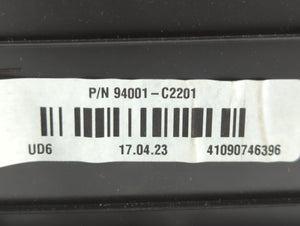 2016-2017 Hyundai Sonata Instrument Cluster Speedometer Gauges P/N:94001-C2200 94001-C2201 Fits 2016 2017 OEM Used Auto Parts