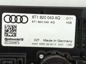 2010-2012 Audi S4 Climate Control Module Temperature AC/Heater Replacement P/N:8T1 820 043 AA 8T1 820 043 AK Fits OEM Used Auto Parts