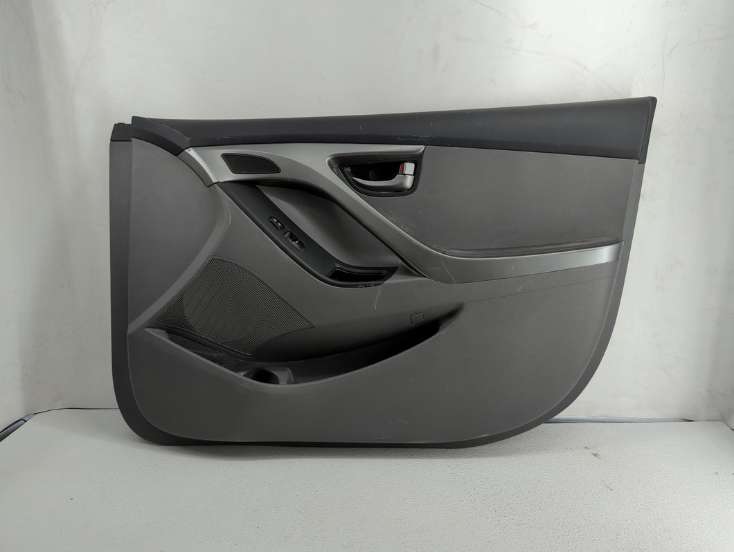 2012 Hyundai Elantra Front Right Passenger Interior Door Panel Trim Grey